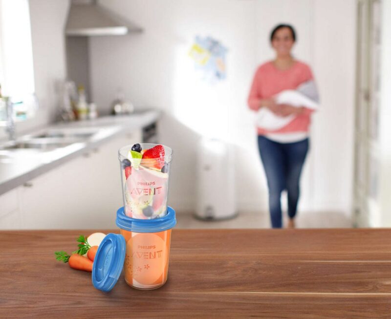 ست ظروف ذخیره غذای کودک ۵ عددی فیلیپس اونت PHILIPS AVENT مدل SCF639/05 - تصویر 2