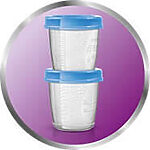 ست ظروف ذخیره غذای کودک ۵ عددی فیلیپس اونت PHILIPS AVENT- بدون جعبه 2