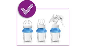 ست ظروف ذخیره غذای کودک ۵ عددی فیلیپس اونت PHILIPS AVENT- بدون جعبه 3