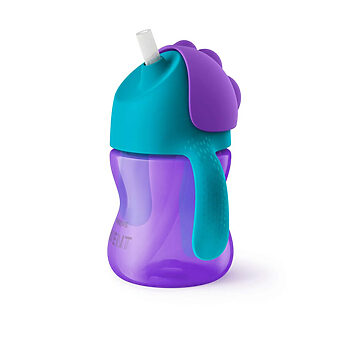 لیوان نی خمیده فیلیپس اونت مدل SCF796 بنفش دسته دار
