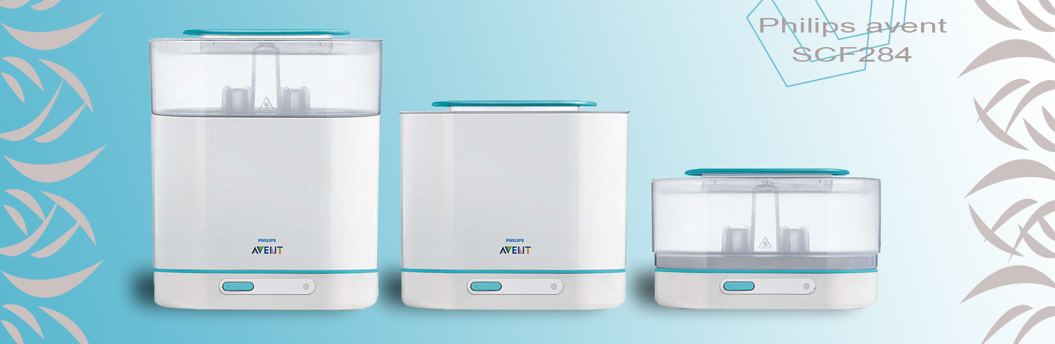 دستگاه استریل کننده با بخار ۳ در ۱ فیلیپس اونت PHILIPS AVENT مدل SCF284 1 استریل کننده با بخار۳ در ۱ فیلیپس اونت