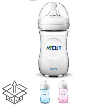 شیشه شیر نچرال ۲۶۰ میلی‌لیتر فیلیپس اونت PHILIPS AVENT سری UltraSoft - بدون جعبه