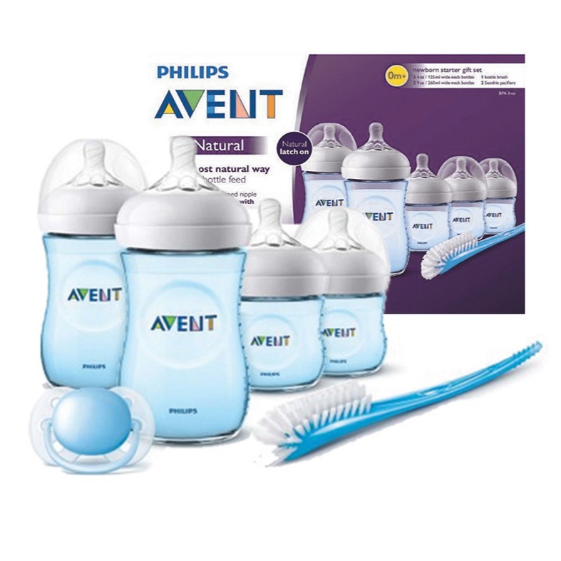 9664cf79be9a1011b5eddf81132fbe39.jpeg ست شیشه شیر نچرال ۶ تکه فیلیپس اونت PHILIPS AVENT سری UltraSoft مدل SCD301/04 - آبی - تصویر 1