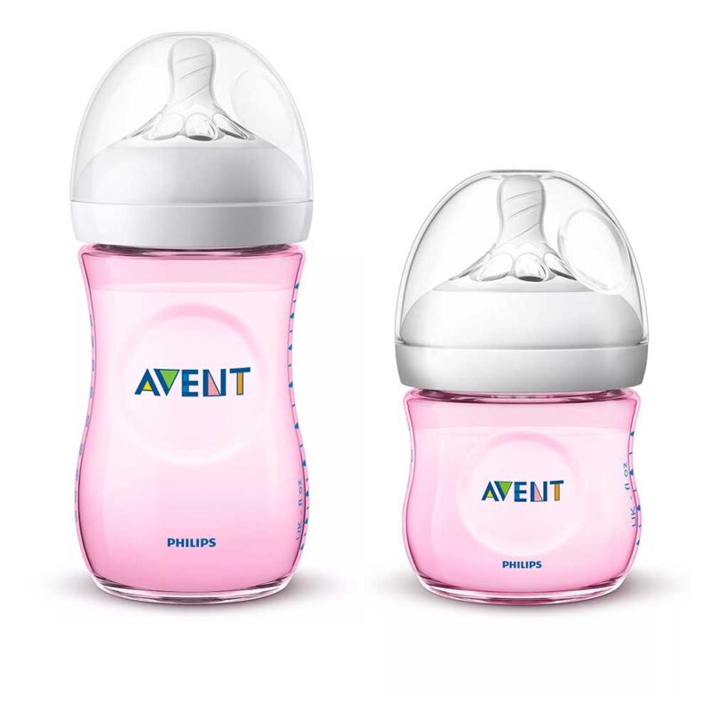 ست شیشه شیر نچرال ۱۲۵ و ۲۶۰ میلی لیتر فیلیپس اونت PHILIPS AVENT سری UltraSoft - بدون جعبه - تصویر 3