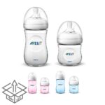 ست شیشه شیر نچرال ۱۲۵ و ۲۶۰ میلی لیتر فیلیپس اونت PHILIPS AVENT سری UltraSoft - بدون جعبه