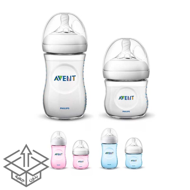 SCD03 ست شیشه شیر نچرال ۱۲۵ و ۲۶۰ میلی لیتر فیلیپس اونت PHILIPS AVENT سری UltraSoft - بدون جعبه