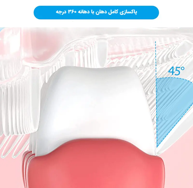 مسواک U شکل کودک مدل AST720 - تصویر 9