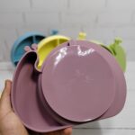 ست ظروف سیلیکونی کودک ۵ تکه مدل حلزون AST890 - تصویر 11