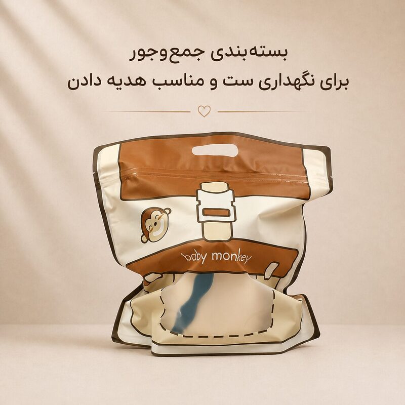 بسته‌بندی ست شن بازی سیلیکونی کودک ویرا مدل AST805 مناسب نگهداری و هدیه