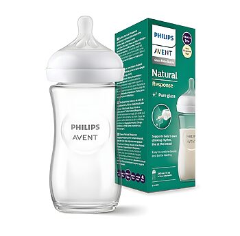 شیشه شیر نچرال پیرکس ۲۴۰ میلی لیتر فیلیپس اونت PHILIPS AVENT سری Response