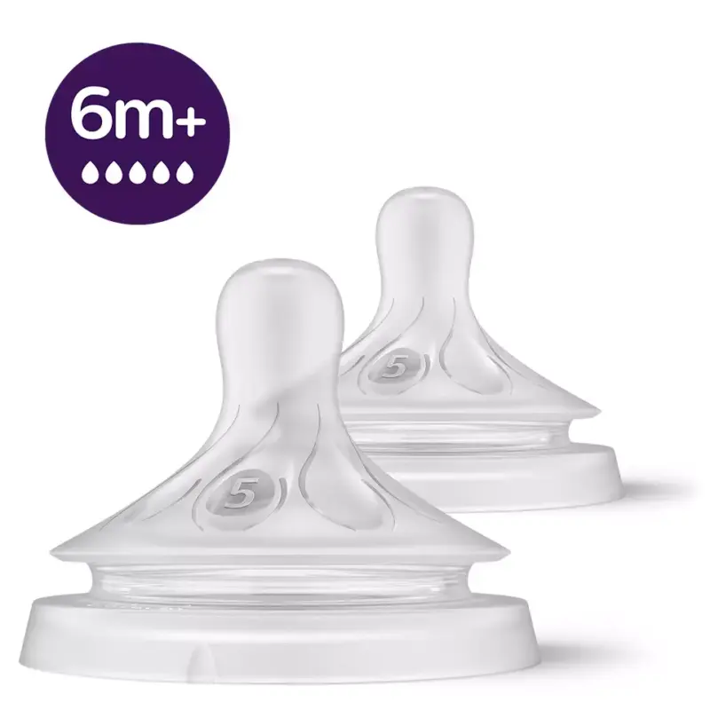 سرشیشه نچرال جریان ۵ فیلیپس اونت PHILIPS AVENT سری Response - بسته ۲ عددی