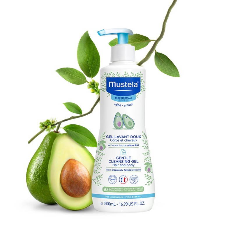 ژل شستشو ملایم سر و بدن کودک ۵۰۰ میل موستلا Mustella 1