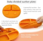 ست ظروف غذای سیلیکونی کودک ۵‌ تکه Pumpkin مدل ASE840 - تصویر 10