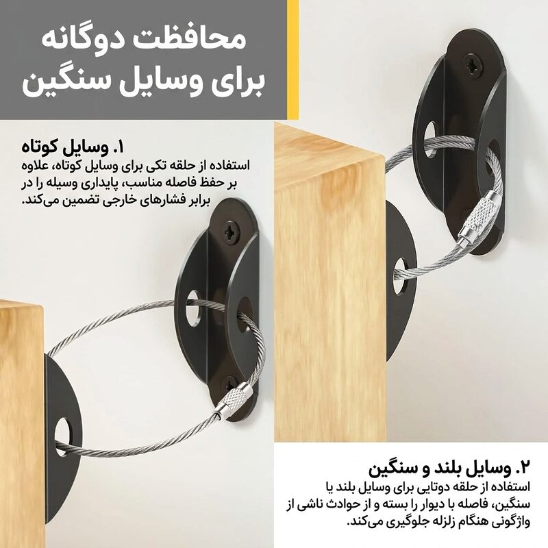 نصب بند ایمنی ASE833 برای وسایل کوتاه و بلند