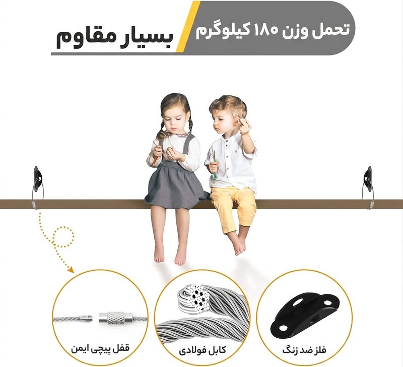 تحمل وزن بالای بند ایمنی ضد واژگونی کمد و مبلمان ASE833