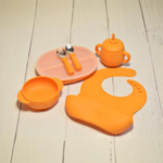 ست ظروف غذای سیلیکونی کودک ۵‌ تکه Pumpkin مدل ASE840 - تصویر 7
