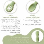 تفاوت مرحله اول و دوم قاشق پری اسپون سیلیکونی کودک دو عددی مدل ASR844
