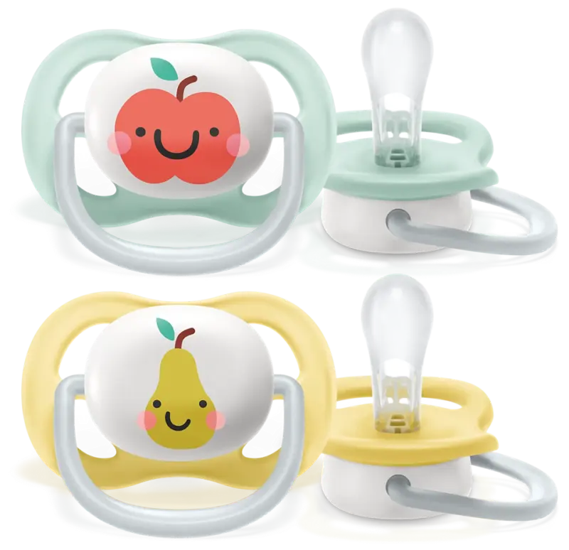 پستانک ارتودنسی ۰ تا ۶ ماه دوتایی فیلیپس اونت PHILIPS AVENT سری UltraAir مدل SCF080/17 - تصویر 3