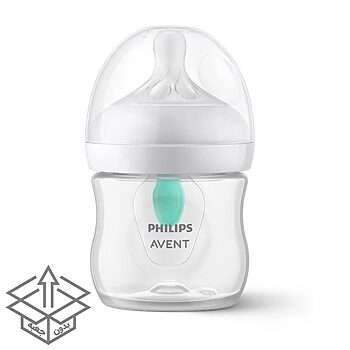شیشه شیر نچرال ۱۲۵ میلی لیتر با سوپاپAirfree فیلیپس اونت PHILIPS AVENT سری Response – بدون جعبه