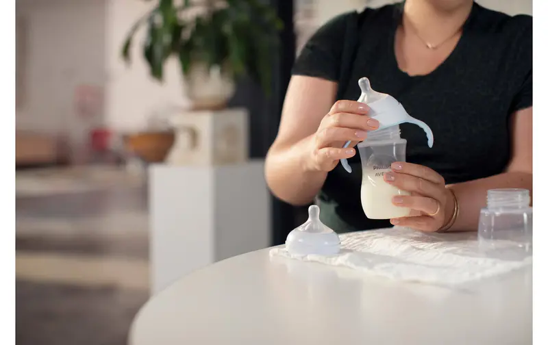 شیشه شیر نچرال دسته‌دار ۱۵۰ میلی لیتر فیلیپس اونت PHILIPS AVENT سری Response - تصویر 2