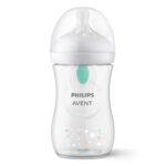 شیشه شیر نچرال ۲۶۰ میلی لیترهمراه با سوپاپ Airfree فیلیپس اونت PHILIPS AVENT سری Response scy673-82