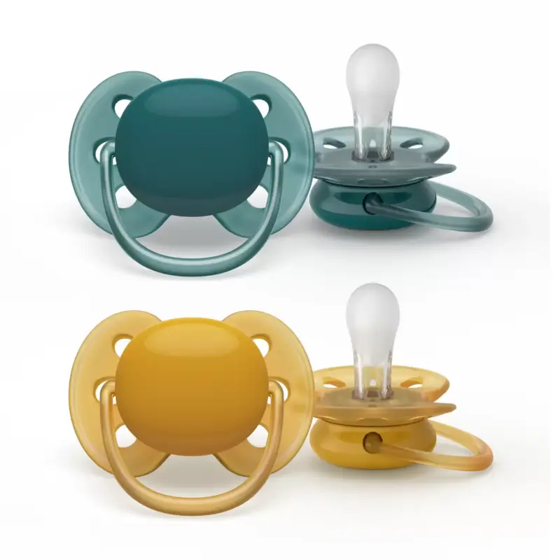 پستانک ارتودنسی ۶تا۱۸ ماه دوتایی فیلیپس اونت PHILIPS AVENT سری Ultrasoftمدل SCF091/04