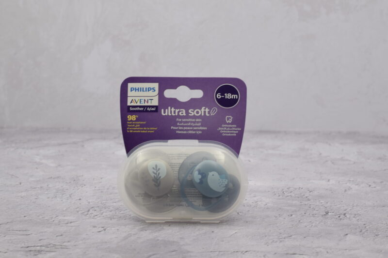 پستانک ارتودنسی ۶ تا ۱۸ ماه دوتایی فیلیپس اونت سری Ultrasoft مدل SCF091/15 - تصویر 3