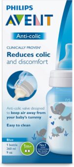 شیشه شیر کلاسیک ۲۶۰ میلی‌لیتر فیلیپس اونت PHILIPS AVENT سری AntiColic - طرح فیل - تصویر 6