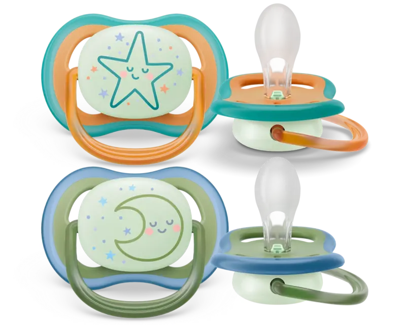 پستانک ارتودنسی شب تاب بالای ۱۸ ماه دوتایی فیلیپس اونت PHILIPS AVENT سری UltraAir مدل SCF376/23 - تصویر 2