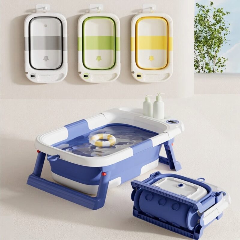 cover-foldable-baby-bathtub-ast580 وان حمام کودک تاشو پایه دار مدل AST580
