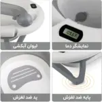 وان حمام کودک جمع‌شو پایه‌دار Ocean Bathtub مدل AST590 - تصویر 7