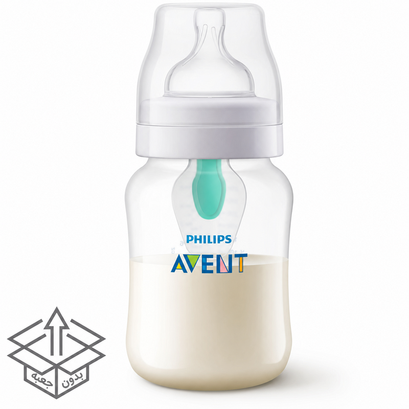 philips-avent-airfree-260ml-without-box-cover شیشه شیر کلاسیک ۲۶۰ میلیلیتر با سوپاپ AirFree فیلیپس اونت PHILIPS AVENT - بدون جعبه