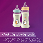 شیشه شیرهای فیلیپس اونت سری Grow با طراحی متناسب با مراحل مختلف رشد کودک
