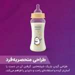 طراحی گردن باریک شیشه شیر فیلیپس اونت سری Grow برای در دست گرفتن آسان